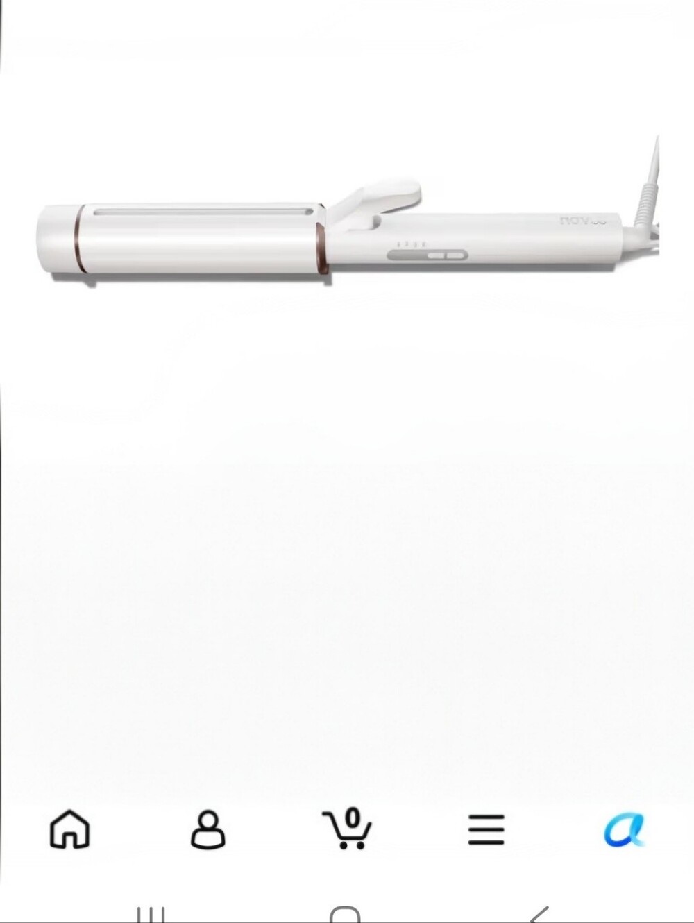 Extra Long Ceramic Tourmaline Curling Wand, Anti-Slip Silicone Barrel